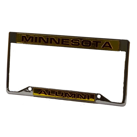 Minnesota Gophers Alumni Chrome Metal Laser Cut License Plate Frame