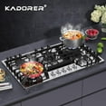thumbnail image 7 of 36 inch Gas Cooktop, Bulit-in Gas Stove Top with 5 Burner, NG/LPG Convertible Cooktops, 5 Burner Propane Cooktop with Thermocouple Protection, Stainless Steel, 7 of 7