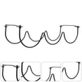 thumbnail image 5 of 1Pc Iron Wine Display Shelf Under Cabinet Wine Rack Wave Design Bottle Holder, 5 of 5