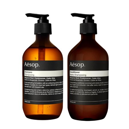 Aesop Classic Shampoo & Conditioner Set | Rosemary Leaf + Cedarwood Bark + Juniper Berry | 16.9 fl oz | Paraben, Cruelty-free & Vegan