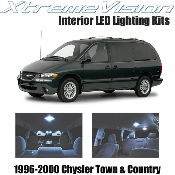 Xtremevision Interior LED for Chrysler Town & Country 1996-2000 16 Pieces Cool White Interior LED Kit   Installation Tool