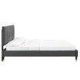 thumbnail image 5 of Modway Peyton Performance Velvet Full Platform Bed in Charcoal, 5 of 10