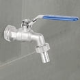 thumbnail image 2 of Faucet Ball Valve,Hose 1/2 Inch Stainless Steel Faucet Tap Ball Valve Weldless Bulkhead TNP 13mm Barb, 2 of 8
