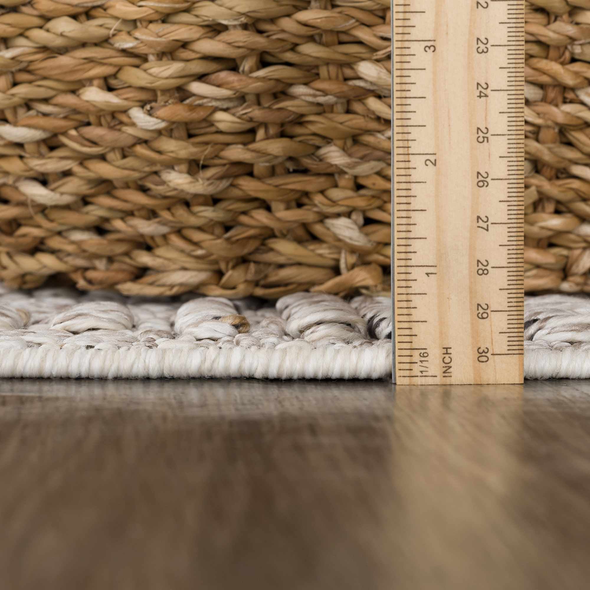 Hauteloom Siesta Outdoor Rug - Outside Porch Patio Area Rug Carpet - Waterproof Rug - Farmhouse - Brown, Bone, Cream - 2' x 3'