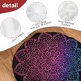 thumbnail image 4 of Round Meditation Cushion, 22" Dutch Velvet Floor Pillow with PP Cotton Filling for Yoga, Zen, Reading, and Floor Seating, Boho Print, 4 of 5