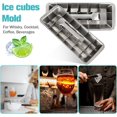 thumbnail image 2 of Vintage-Style Stainless Steel Ice Cube Tray with Lever, Easy-release 18-Slot Ice Cube Maker, Food-Grade Metal Freezer Mold for Baby Food, Juice, Veggies, 2 of 5