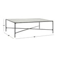 thumbnail image 3 of SAFAVIEH Couture Jessa Glam Metal Coffee Table, Black/White, 3 of 11
