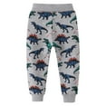 thumbnail image 4 of Cethrio Sweatpants for Boys, Cotton Printed Sports Elastic Waist Casual Joggers Gray Size 4 T, 4 of 6