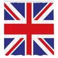 thumbnail image 3 of Ambesonne Union Jack Shower Curtain, British Loyal, 69"Wx84"L, Royal Blue White, 3 of 3