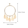 thumbnail image 4 of Dytern Winter,1 Pair Round Shell Eardrops Stylish Ear Jewelries Round Personality Eardrops, 4 of 10