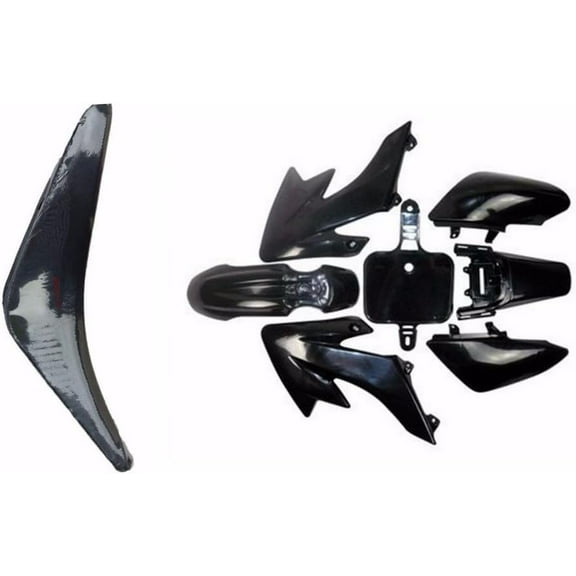 Plastic Body Fender Fairing Kit and Seat For CRF50 XR50 90cc 110cc 125cc Dirt Pit Bike (Green)
