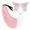 Pink+white, variant on Anime Wolf Fox Cat Ears Headbands Poseable Tail Set,Fluffy Fox Wolf Cosplay Costumes,Fursuit Therian Accessories for Halloween