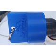 thumbnail image 3 of 3 Propane OPD Blue, Threaded Dust Caps with SS Chain Tether, 2 Year Warranty, fits 5lb, 10LB, 20lb-40lb LP Tanks, for BBQ Grills, RV Campers, etc, Made in USA, 3 of 8