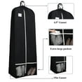 MISSLO 72" Bridal Wedding Gown Garment Bag for Long Dresses 15" Gusset