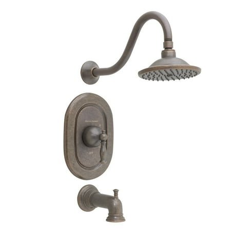 - American Standard T440.502.002 Quentin Bath/Shower Trim Kit with Metal Lever Handle and 12