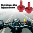 thumbnail image 2 of 2Pcs 8mm Red Motorcycle Brake Clutch Levers Adjuster Screw Bolt M8x1.25, 2 of 10