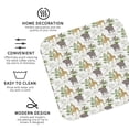 thumbnail image 3 of Honeii Jungle Animal Print Leather Coaster Set of 4, Ideal for Safeguarding Your Furniture from Drinks Spills and Effortless Cleanup-Square, 3 of 6