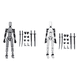 thumbnail image 1 of 1 juego de robot móvil multiarticulado maniquí 3D 13 figura de acción ( ) negro gris, 1 of 8