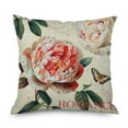 thumbnail image 4 of asddcavvf And Linen Pillowcase Flower Cushion Green Flower Leaf Cushion Sofa Living Room Cushion Cover Extra Long Pillowcase Working Wheels Pillowcase Zip Pillowcase, 4 of 4