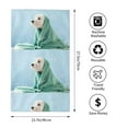 thumbnail image 2 of Fotbe Dog Wrapped in Towel Pattern Premium Towels , (27.5x16in) Lightweight and Highly Absorbent Quick Drying Microfiber Towel, Perfect for Daily Use, 2 of 6
