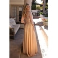 thumbnail image 7 of Women's Nox Anabel Mf100 Beautiful Sequin Bodice 3 4 Sleeve A-line Gown Pale Mauve Size 12W, 7 of 7