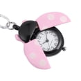 thumbnail image 3 of Pink Ladybug Pocket Watch, Mini Pendant Design, Anniversary Gift for Her, Necklace Accessory, Valentines for Women, 1 Pc, 3 of 8