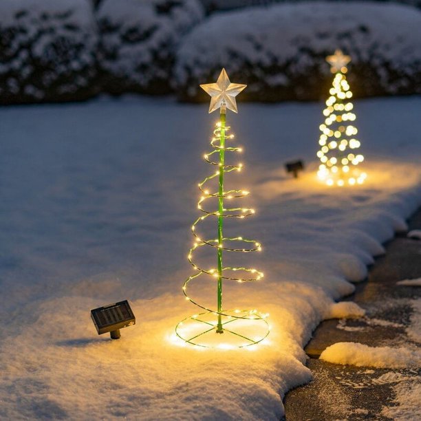 Luz LED Navidad decoración interior diseño de jardín decoraciones navideñas árbol de Navidad Led Solar al aire libre