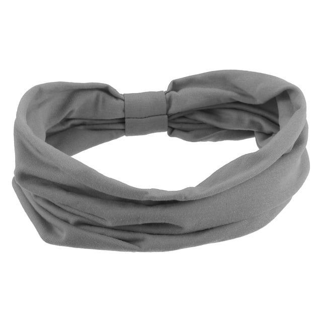 1 Uds. Diademas, bandas para el sudor, diadema elástica que absorbe la humedad, para deportes, para mujeres, yoga, algodón, gris