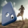 thumbnail image 7 of Apple IPhone XR Heavy Duty Defender Case, Dteck Hybrid Rugged Shockproof Cover For iPhone XR,Navy + Blue, 7 of 7