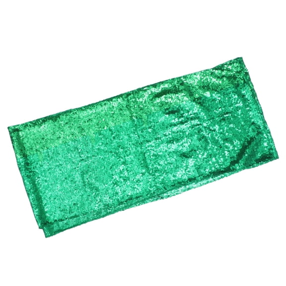 FOMIYES Green Sequin Table Runner and Tablecloth for Festive Party Use