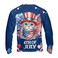 thumbnail image 2 of Patriotic Scottish Fold Celebrates 4th of July All Over Print 3D Sweatshirt Unisex Merch Cat Lover Kitten Owner Gifts - 02009, 2 of 6