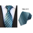 thumbnail image 6 of Fvsianol Necktie Business Tie Men Business Tie Lightweight Multipurpose Adjustable Plaid Print Decorative Gentleman Tie, 6 of 8