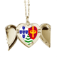 thumbnail image 1 of São Tomé y Príncipe emblema nacional Collar colgante en forma de melocotón con alas Unbranded M, 1 of 3