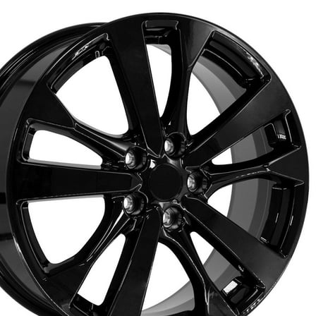OE Wheels NS30 18 Inch Rim Fits Altima Style 5x114.3 18x7.5 Gloss Black - Hollander 62720 (1)