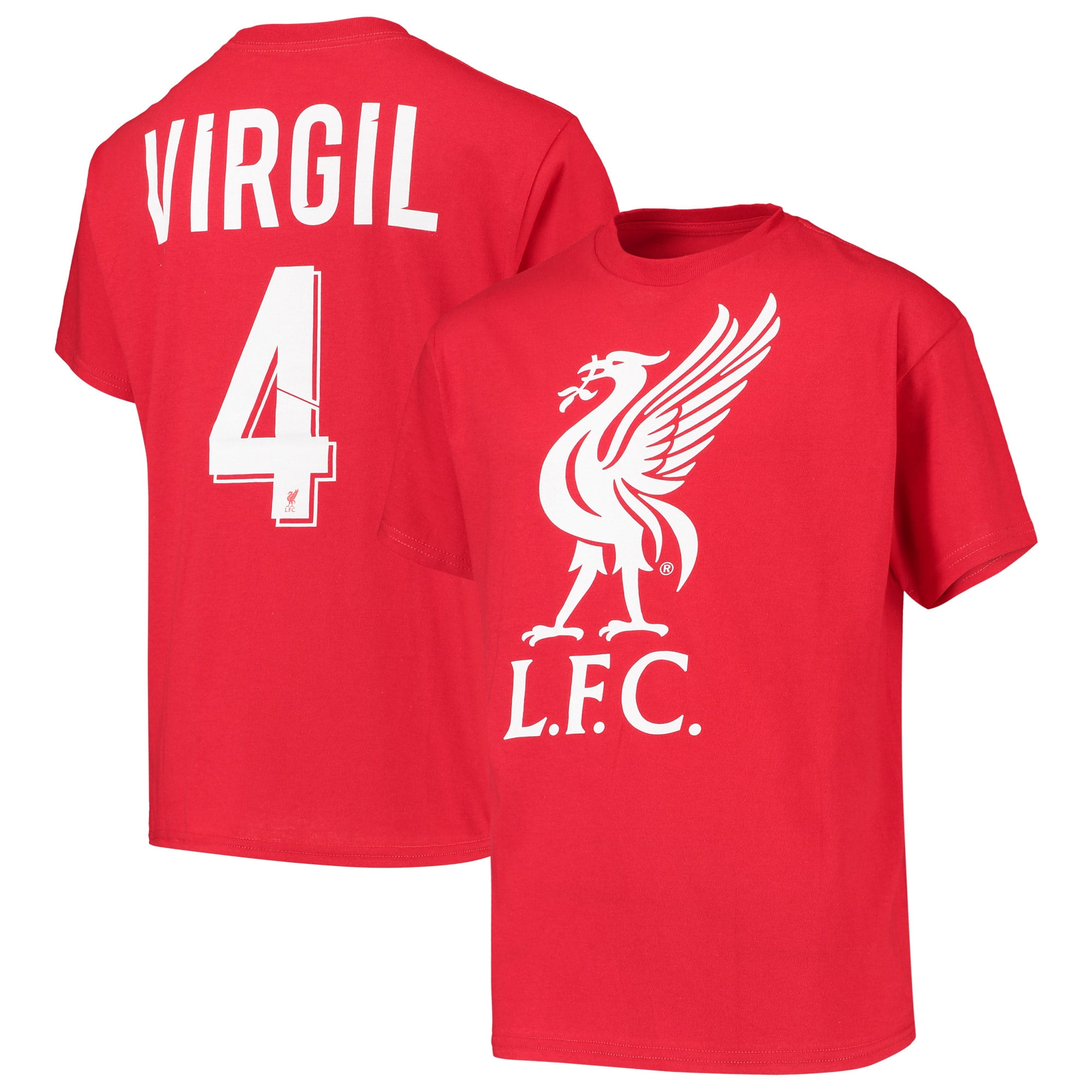 T-Shirt internazionale VVD Liverpool Youth Rosso Italia Ubuy
