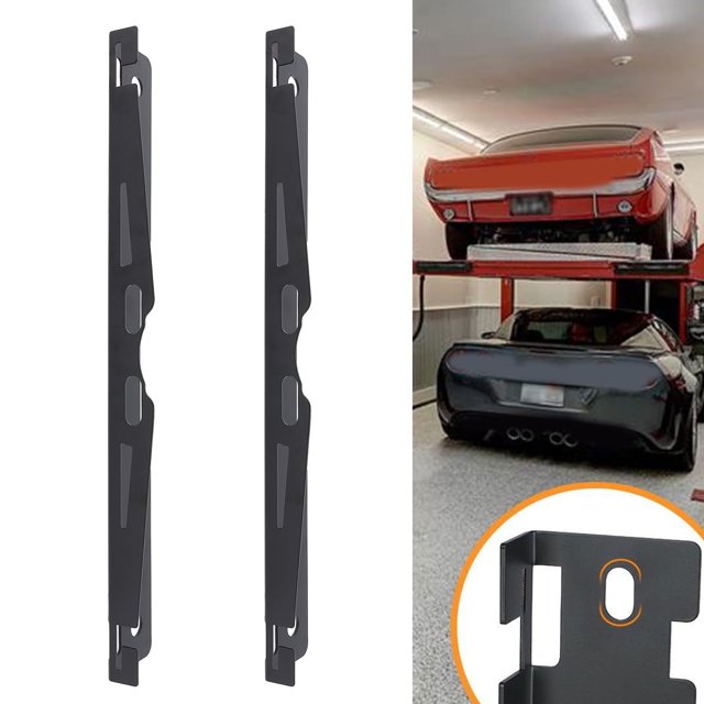 Automotive 2Pcs Wheel Alignment Tools Heavy Duty Automotive Hub Alloy Steel Toe Plates for Vehicles Tire Repair Black