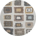 thumbnail image 2 of Addison Rugs Mayfield Premium Machine Washable Transitional Geometric Ivory Round Rug, 8' x 8', 2 of 6