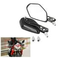 thumbnail image 4 of Motorcycle Rear View Mirrors, 1 Pair of  Scooter Aluminum Flame Pattern Side Rear View Mirrors for  M8M10 Universal Motorcycle, 4 of 8