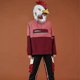 thumbnail image 3 of Rooster Costume Chicken Cosplay Animal Halloween Costume Party Latex Costume (white Rooster), 3 of 3