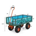 thumbnail image 2 of GARVEE Heavy Duty Steel Garden Cart,900lbs Capacity Pullable Garden Wagon with 10" All-Terrain Wheels,for Gardening Soil, Tools, and Plant Transport,Green&Yellow, 2 of 7