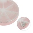 thumbnail image 3 of Ofertas Únicas 1 Pc Estuche para Pastillas 7 Rejillas Caja Redonda para Pastillas Rosa, 3 of 6
