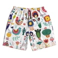thumbnail image 5 of Goofa Alpaca Flower Printed Mens Swim Trunks Summer Quick Dry Short Beach Swimwear Bathing Suits-XX-Large, 5 of 9