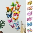 thumbnail image 1 of Cheers.US 3D Butterfly Wall Decals Removable Refrigerator Magnets Stickers Decor Butterfly Sticker Decals for Kids Room Decoration Home and Bedroom Art Mural, 1 of 7