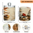 thumbnail image 3 of 2 Pack Cute Gnome and Red Bird Qtip Holder Dispenser Clear Plastic Storage Apothecary Jars for Cotton Swabs Balls Pads Floss, 3 of 7