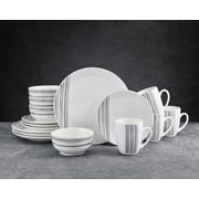 Studio Nova 16-Piece Black Porcelain Dinnerware Set