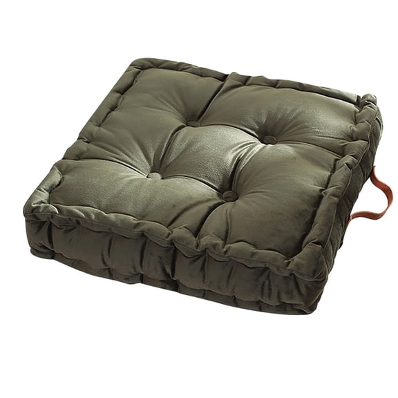 LAMIRO Square Thick Floor Cushion With Handles Square Floor Pillow Seat Sofa Tatami Mat