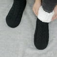 thumbnail image 5 of Jtbuh XLY Mens Fuzzy Slipper Socks Winter Warm Cozy Fluffy Cabin Soft Comfy Thick Indoor Fleece Socks, 5 of 5
