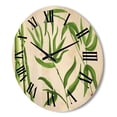 thumbnail image 3 of Designart 'The Forest of Bamboo Branches IV' Tropical Wood Wall Clock, 3 of 5