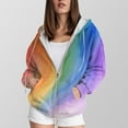 thumbnail image 3 of Towmus Lightweight Zip Up Hoodies for Women Casual Long Sleeve Tie-Dye Sweatshirts Pullover Fall Clothing with Pockets, 3 of 5