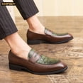 thumbnail image 6 of Men's Warm Penny Loafers Slip-On Dress Shoes Comfortable Non-Slip Business Casual Walking Shoes for Office and Daily Wear, 6 of 8
